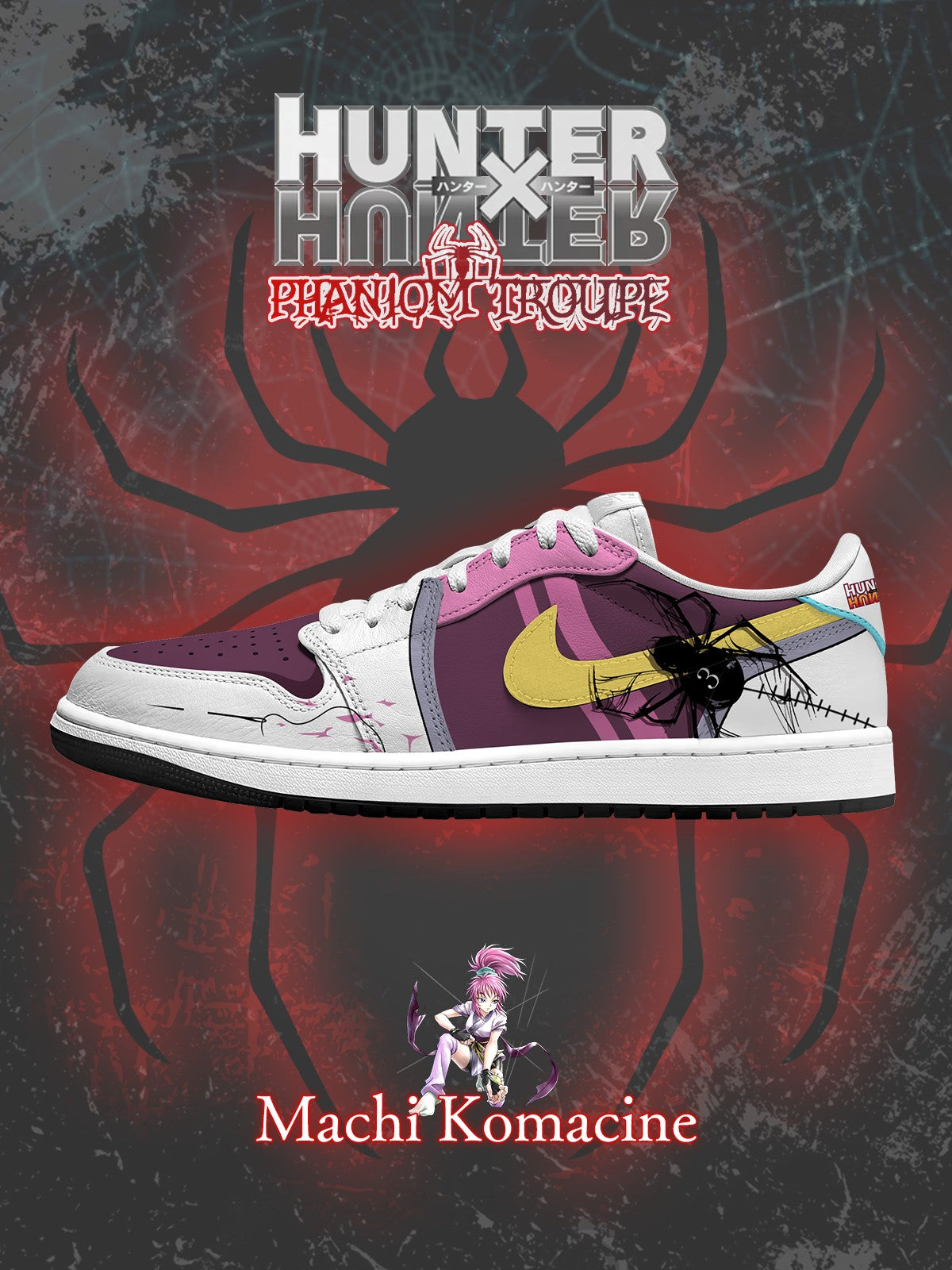 Machi Komacine V.1 Custom Low-Top Court Sneakers