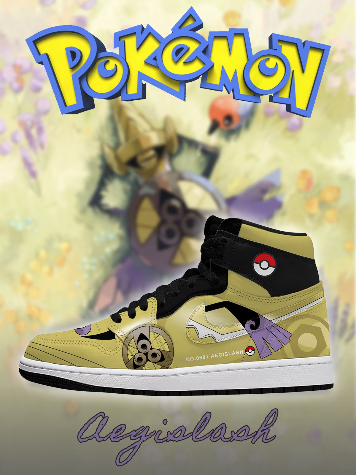 Aegislash V.1 Custom High-Top Sneakers