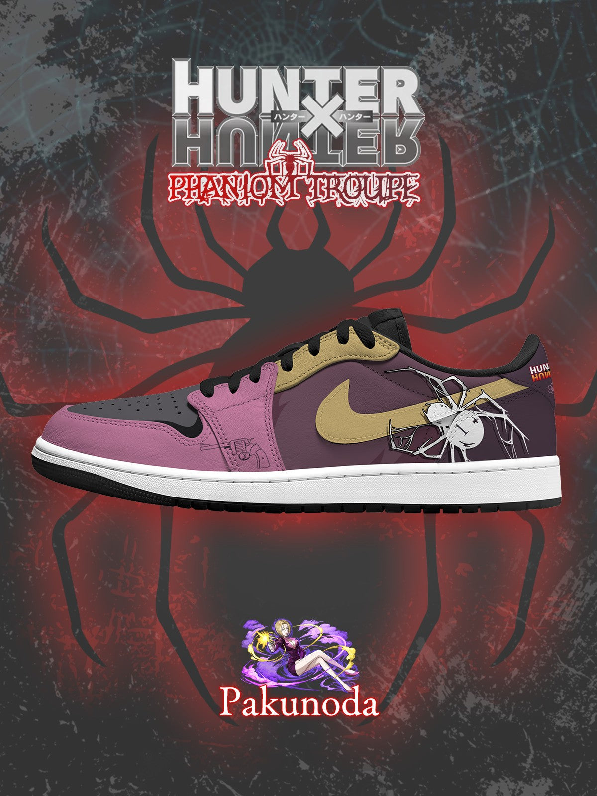 Pakunoda V.1 Custom Low-Top Court Sneakers
