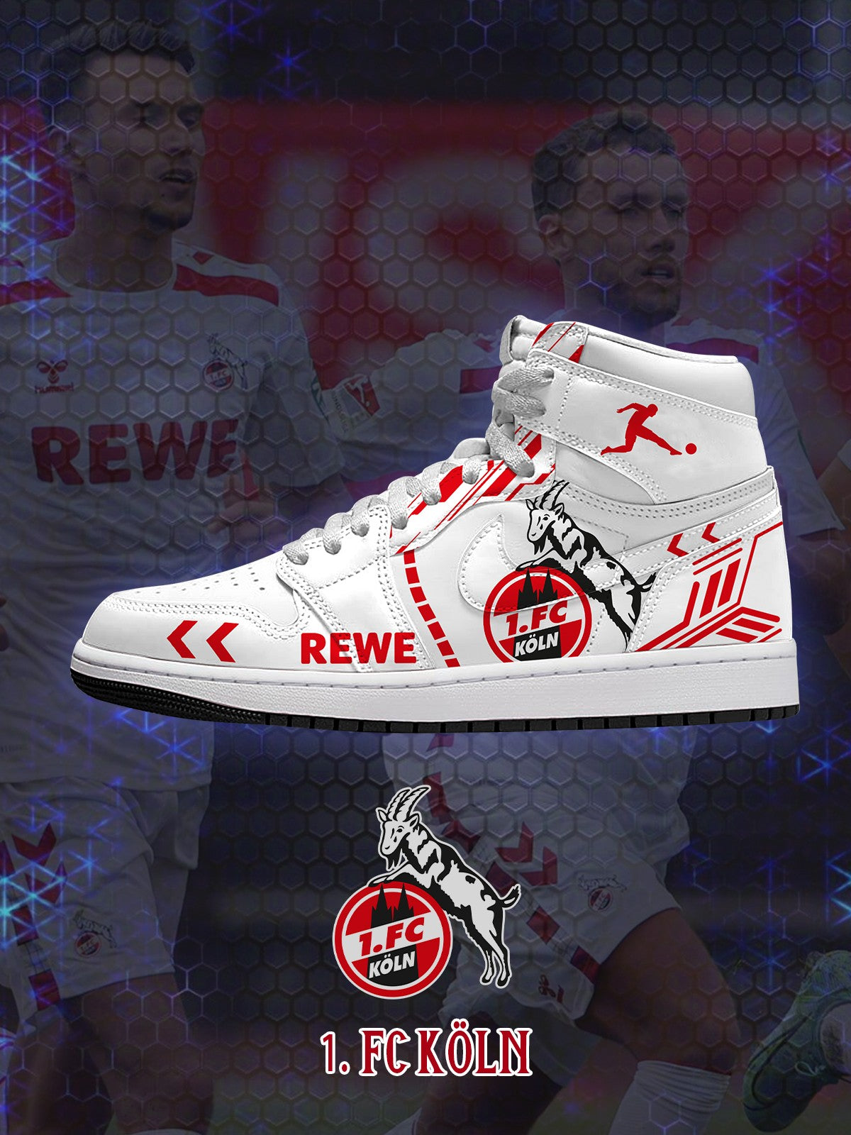 K??ln V.1 Custom High-Top Sneakers