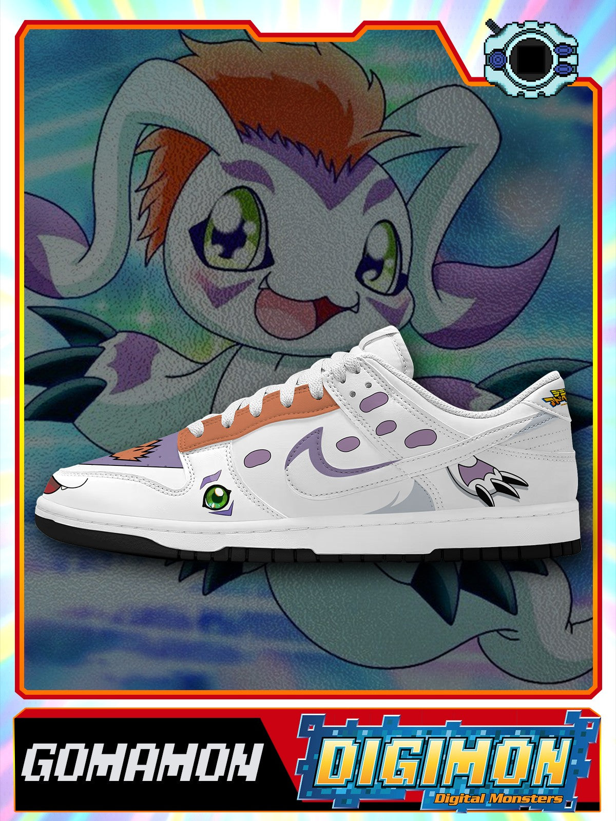 Gomamon V.1 Custom SB-Style Sneakers
