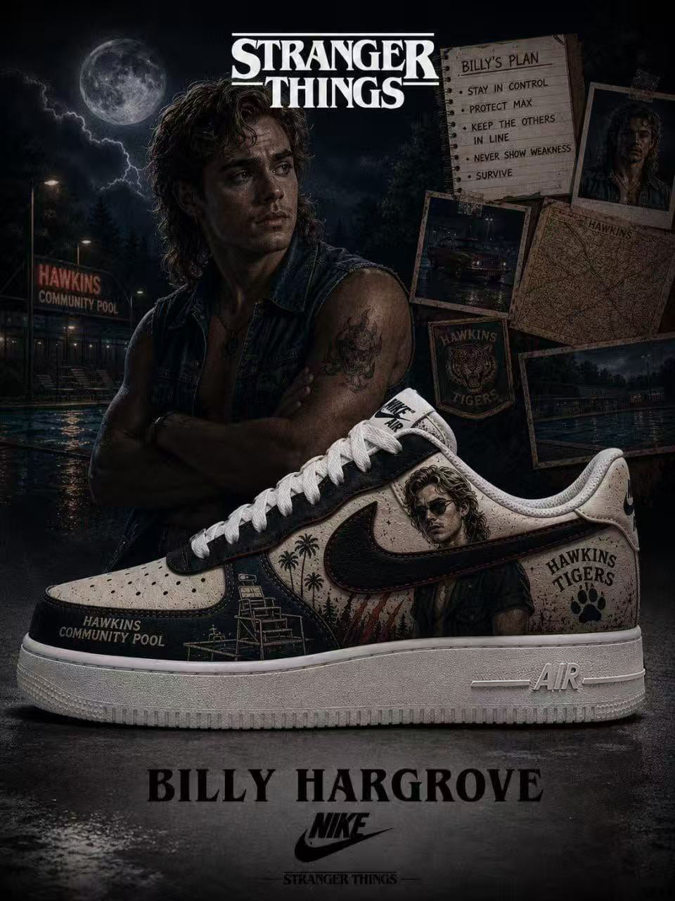 Billy Hargrove V.1 Custom Air-Style Sneakers