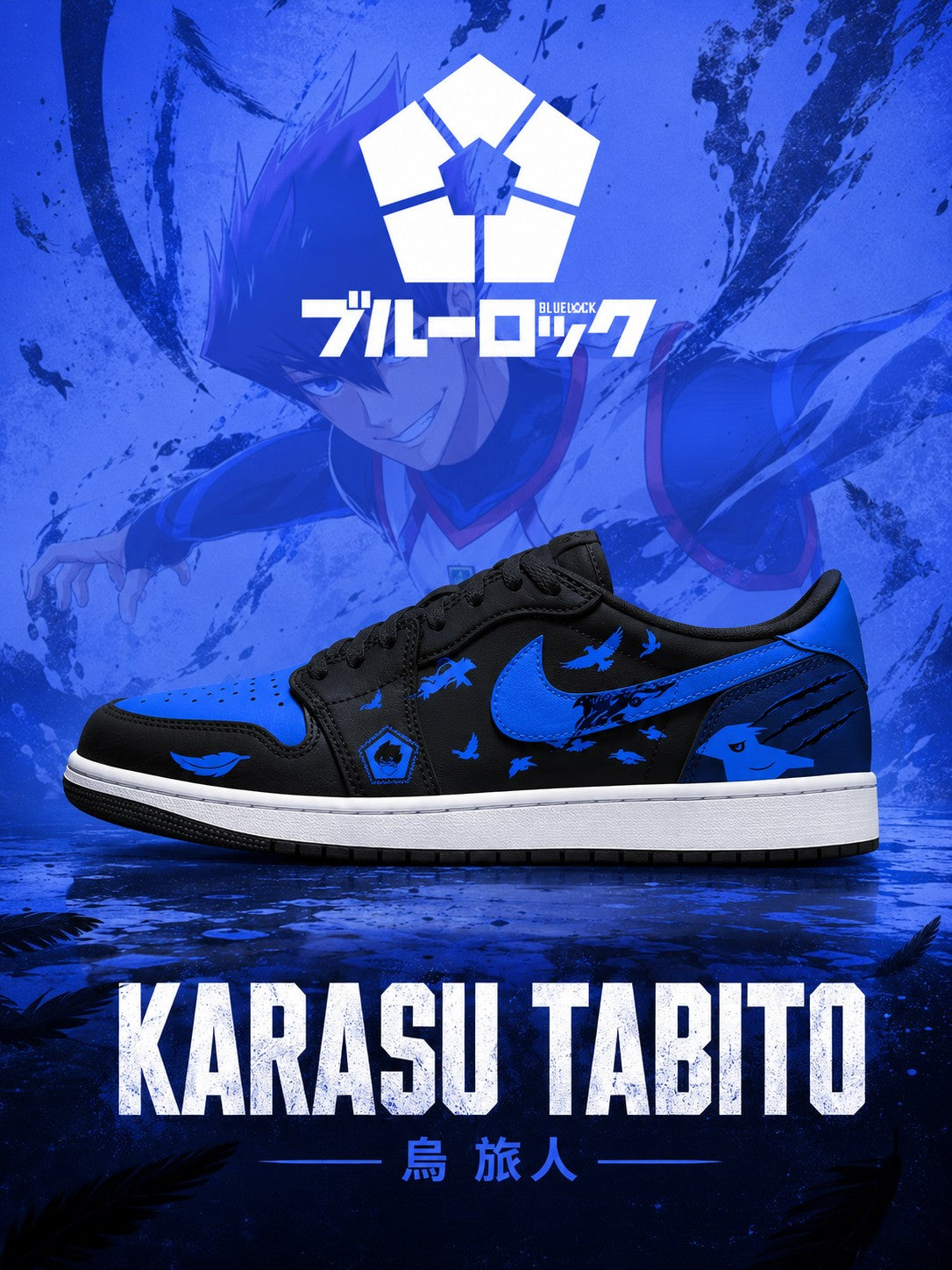 Karasu Tabito V.1 Custom Low-Top Court Sneakers