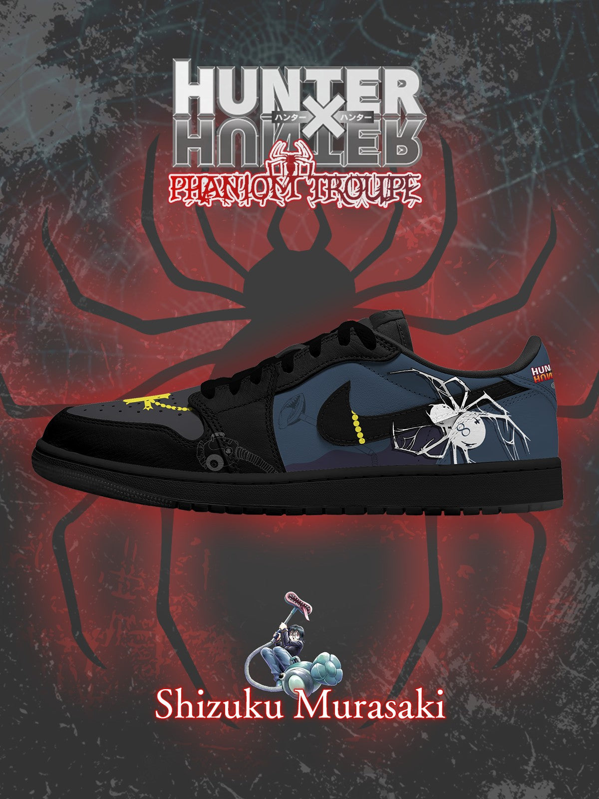 Shizuku Murasaki V.1 Custom Low-Top Court Sneakers