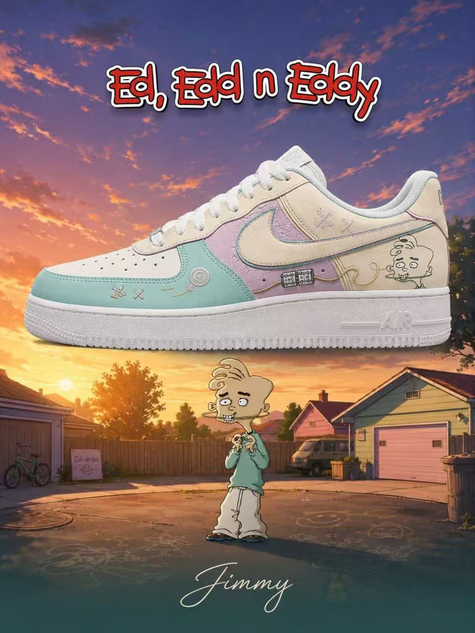 Jimmy V.1 Custom Air-Style Sneakers