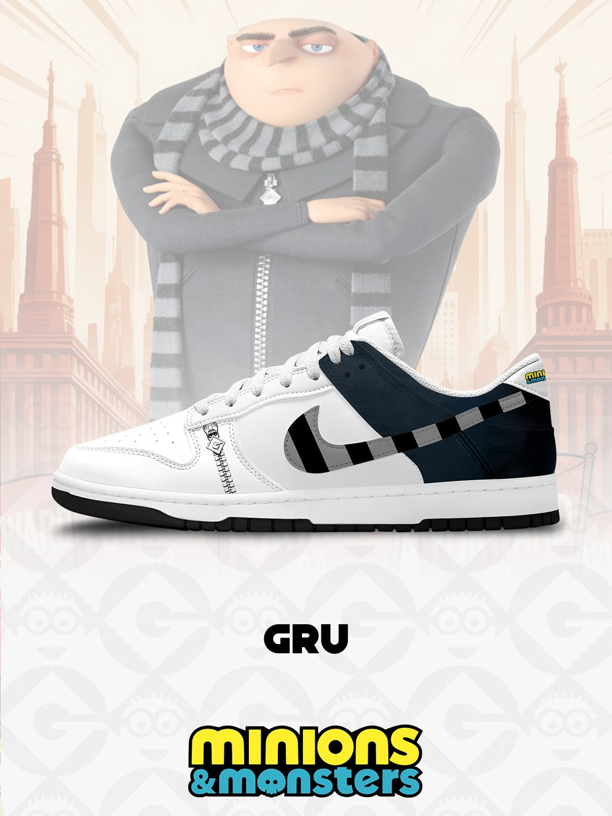 Gru V.1 Custom SB-Style Sneakers