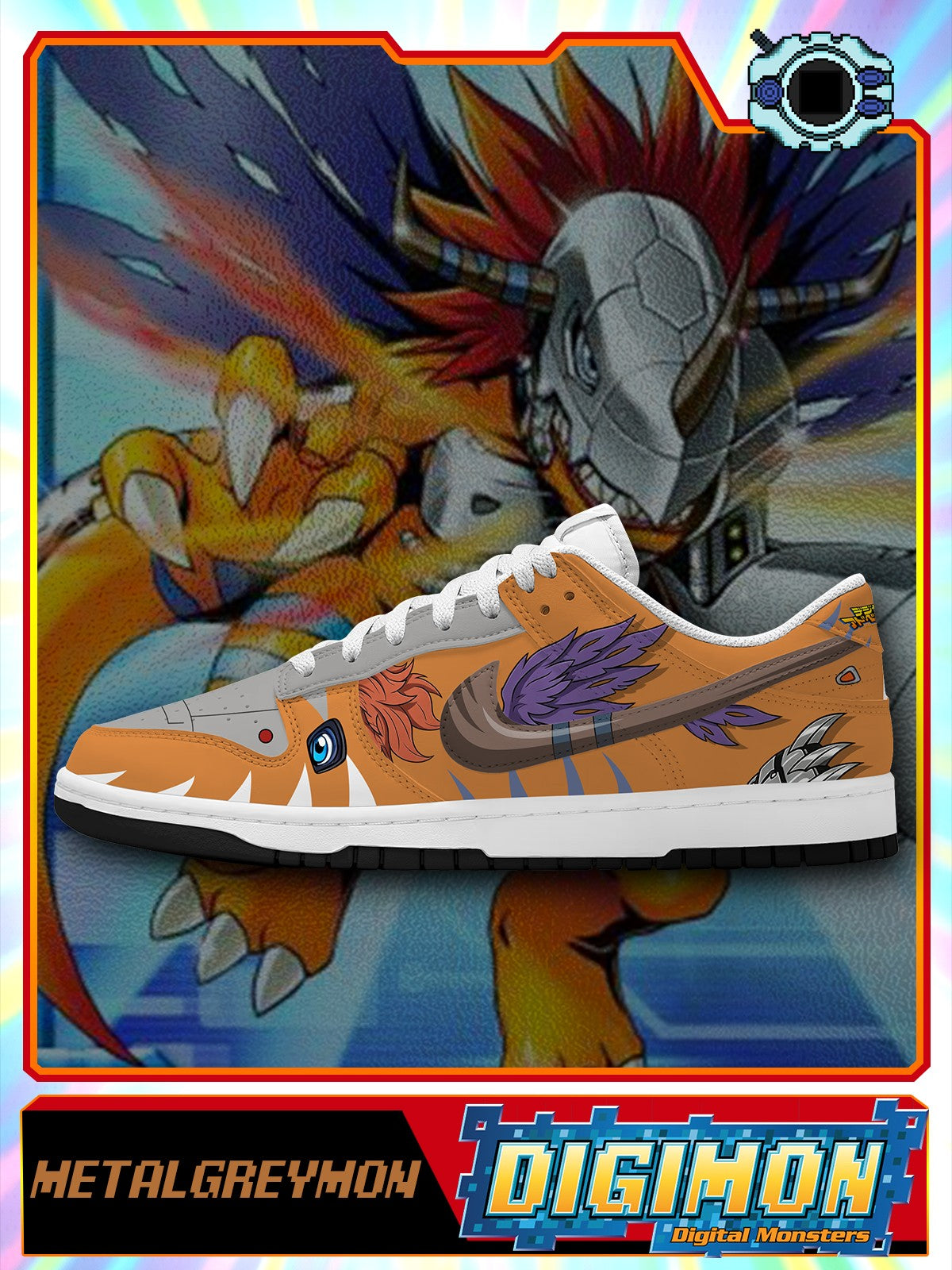 MetalGreymon V.1 Custom SB-Style Sneakers