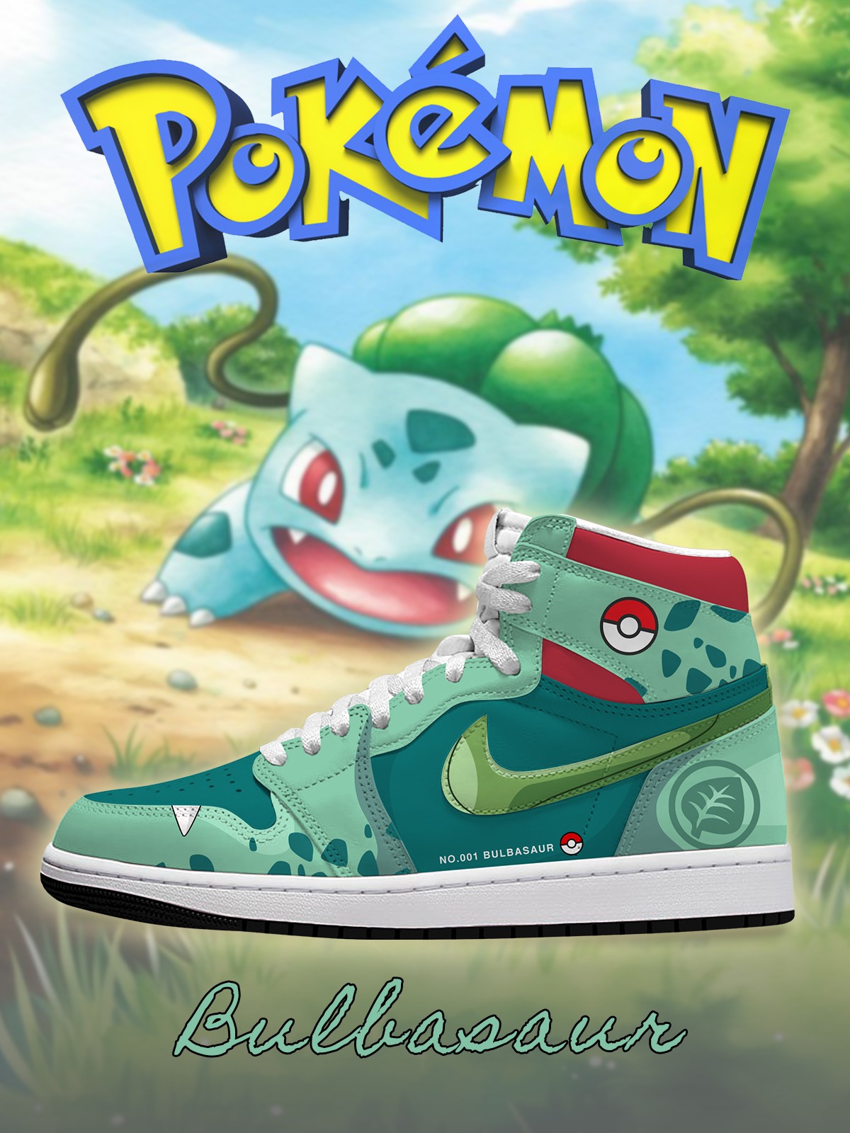 Bulbasaur V.3 Custom High-Top Sneakers