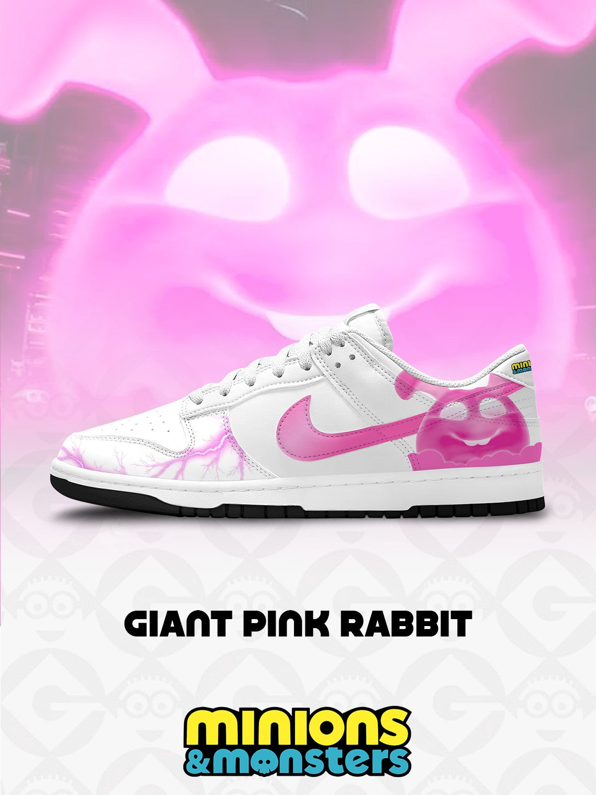 Pink Rabbit V.1 Custom SB-Style Sneakers