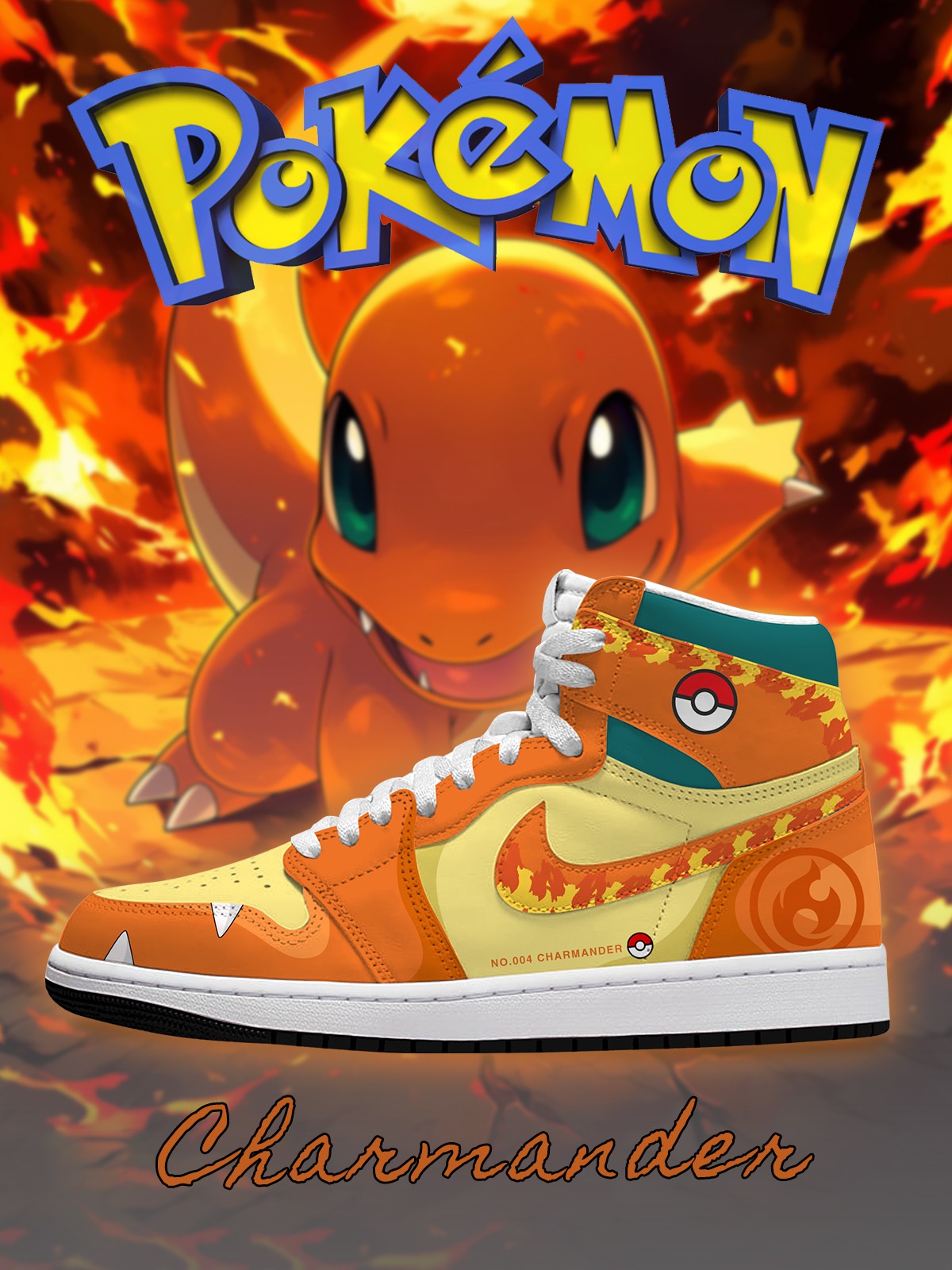 Charmander V.2 Custom High-Top Sneakers