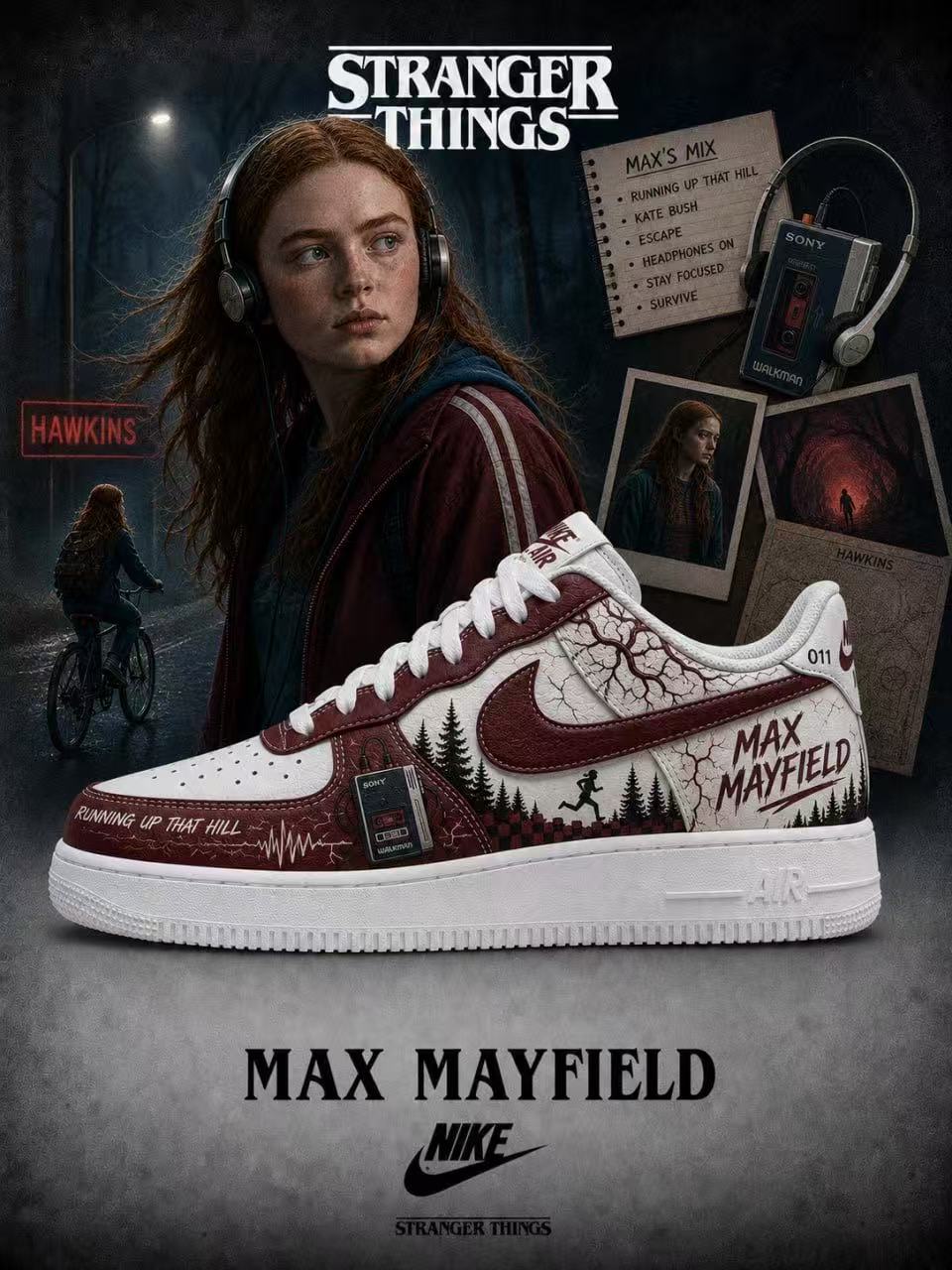 Max Mayfield V.1 Custom Air-Style Sneakers