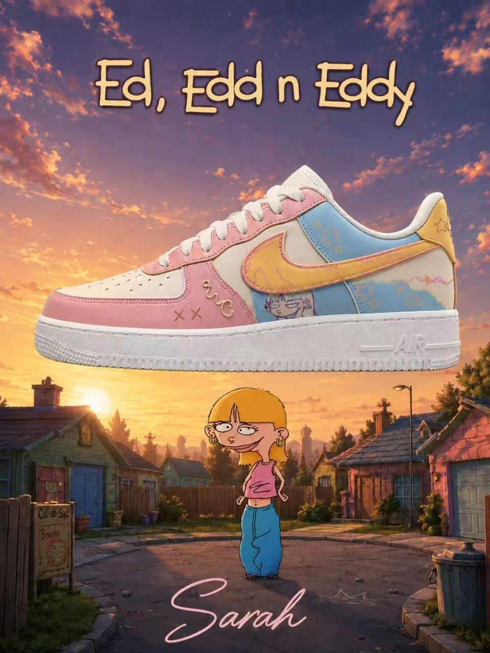 Sarah V.1 Custom Air-Style Sneakers