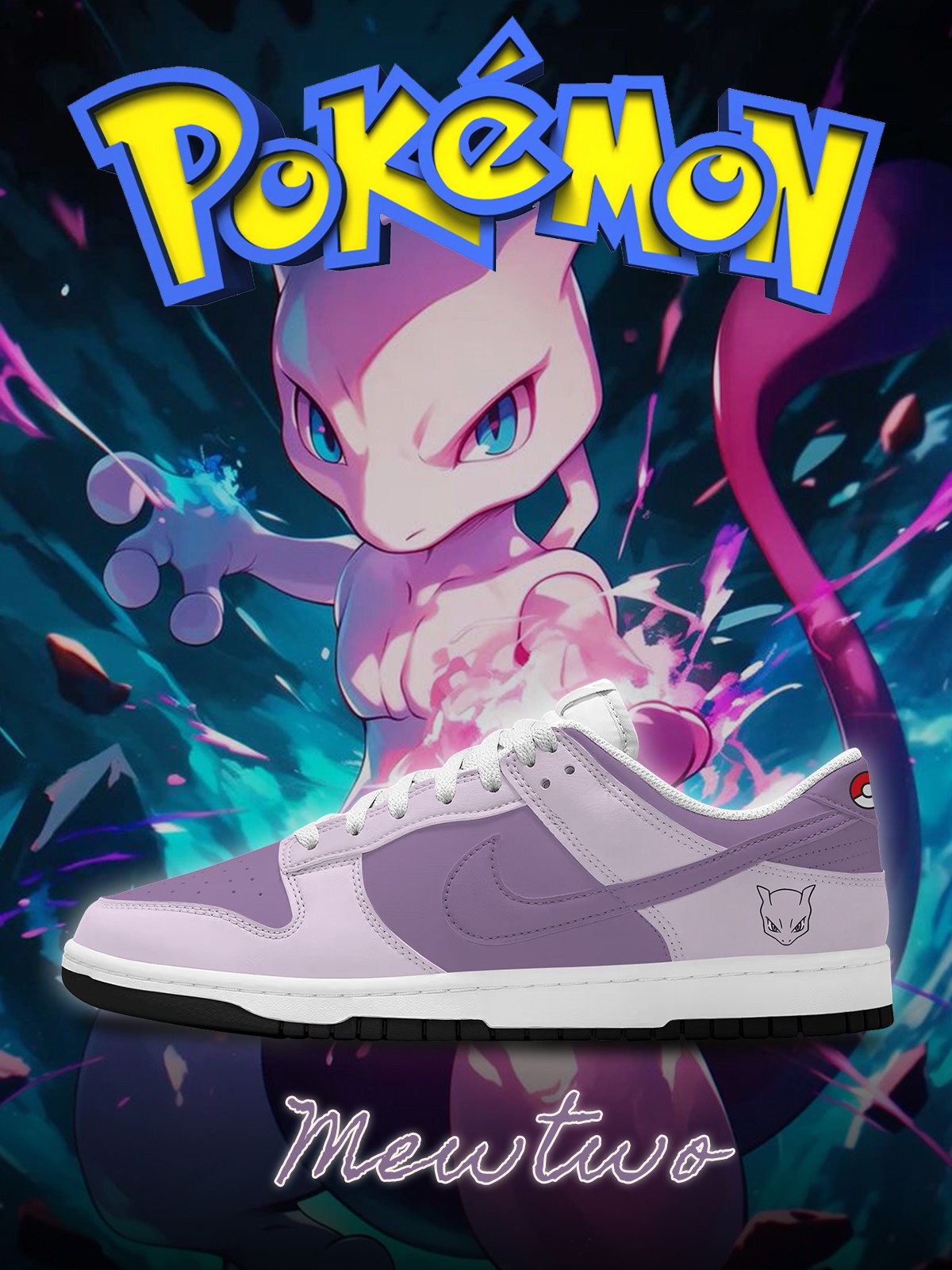 Mewtwo V.1 Custom SB-Style Sneakers