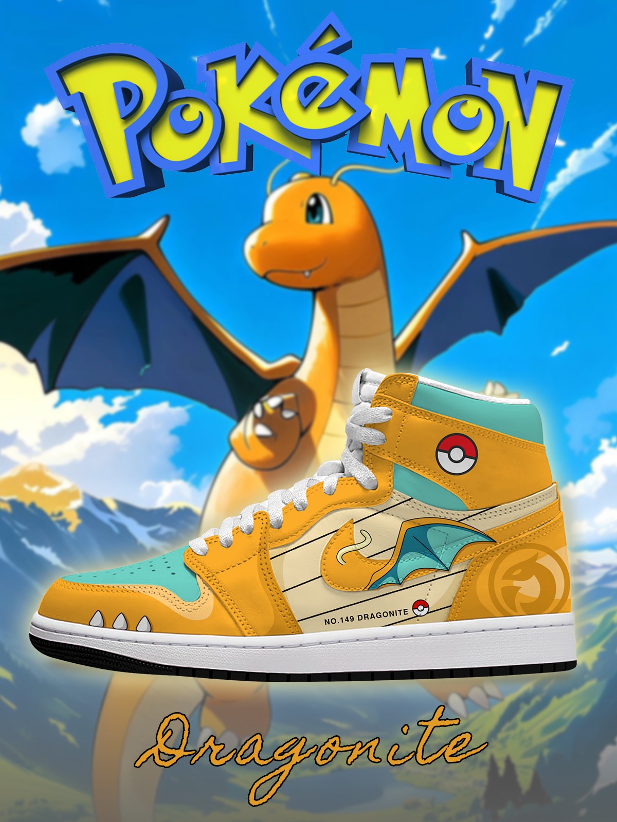 Dragonite V.1 Custom High-Top Sneakers