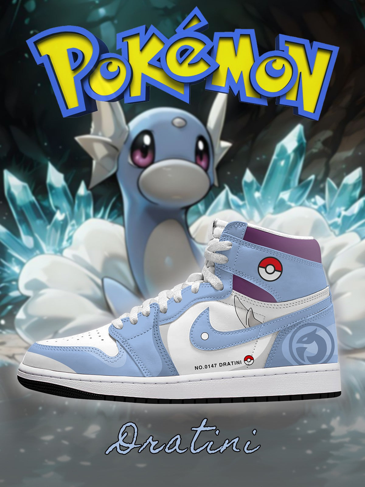 Dratini V.1 Custom High-Top Sneakers