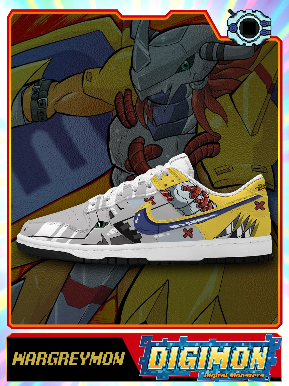 WarGreymon V.1 Custom SB-Style Sneakers