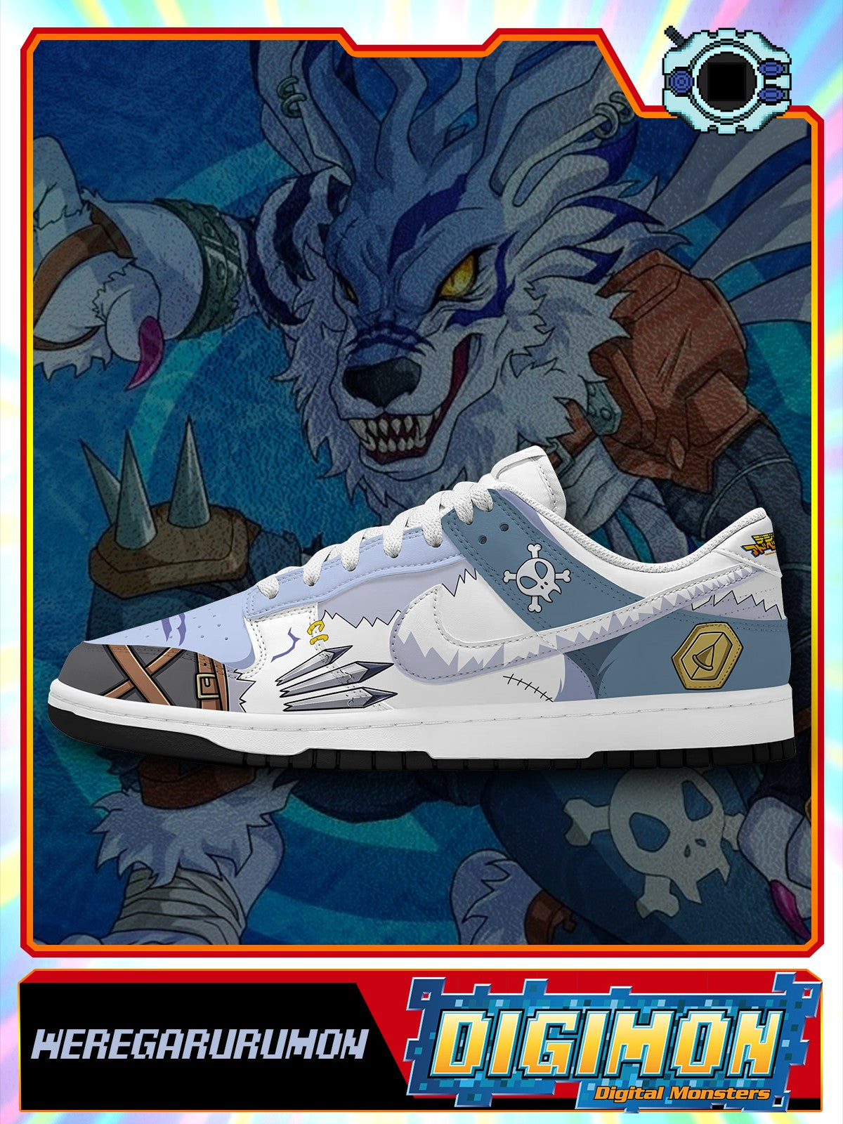 WereGarurumon V.1 Custom SB-Style Sneakers