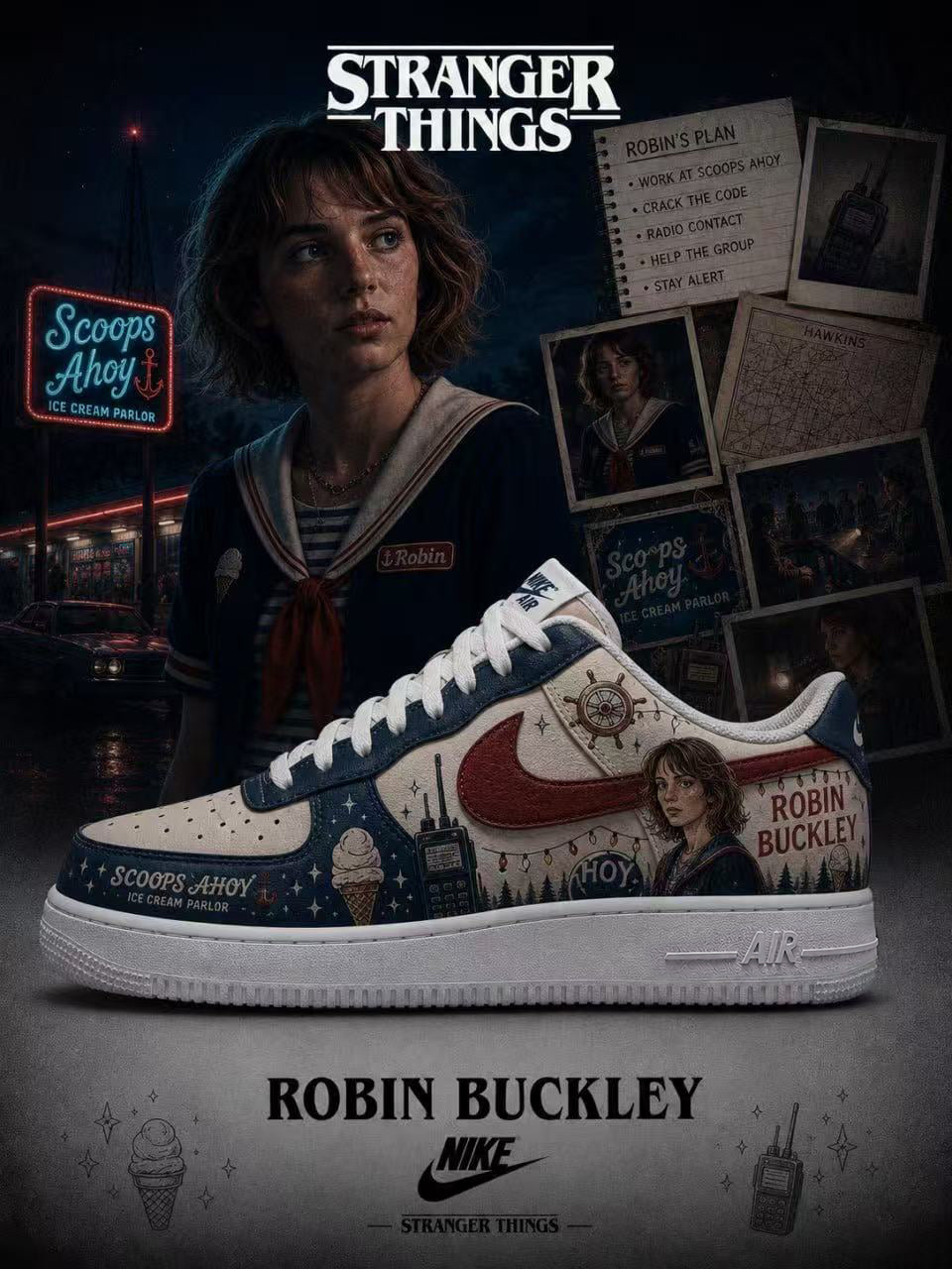 Robin Buckley V.1 Custom Air-Style Sneakers