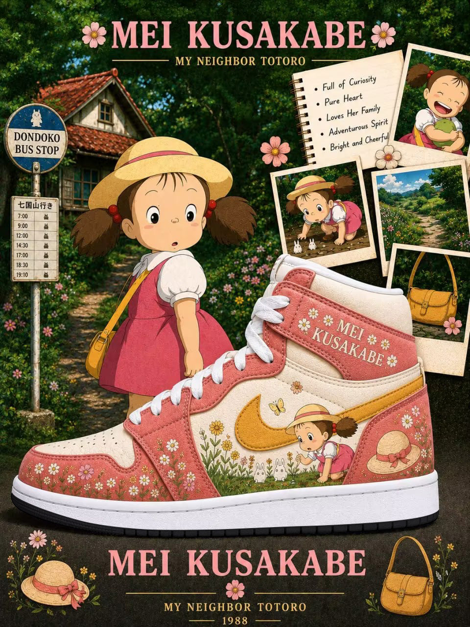 Mei Kusakabe V.1 Custom High-Top Sneakers