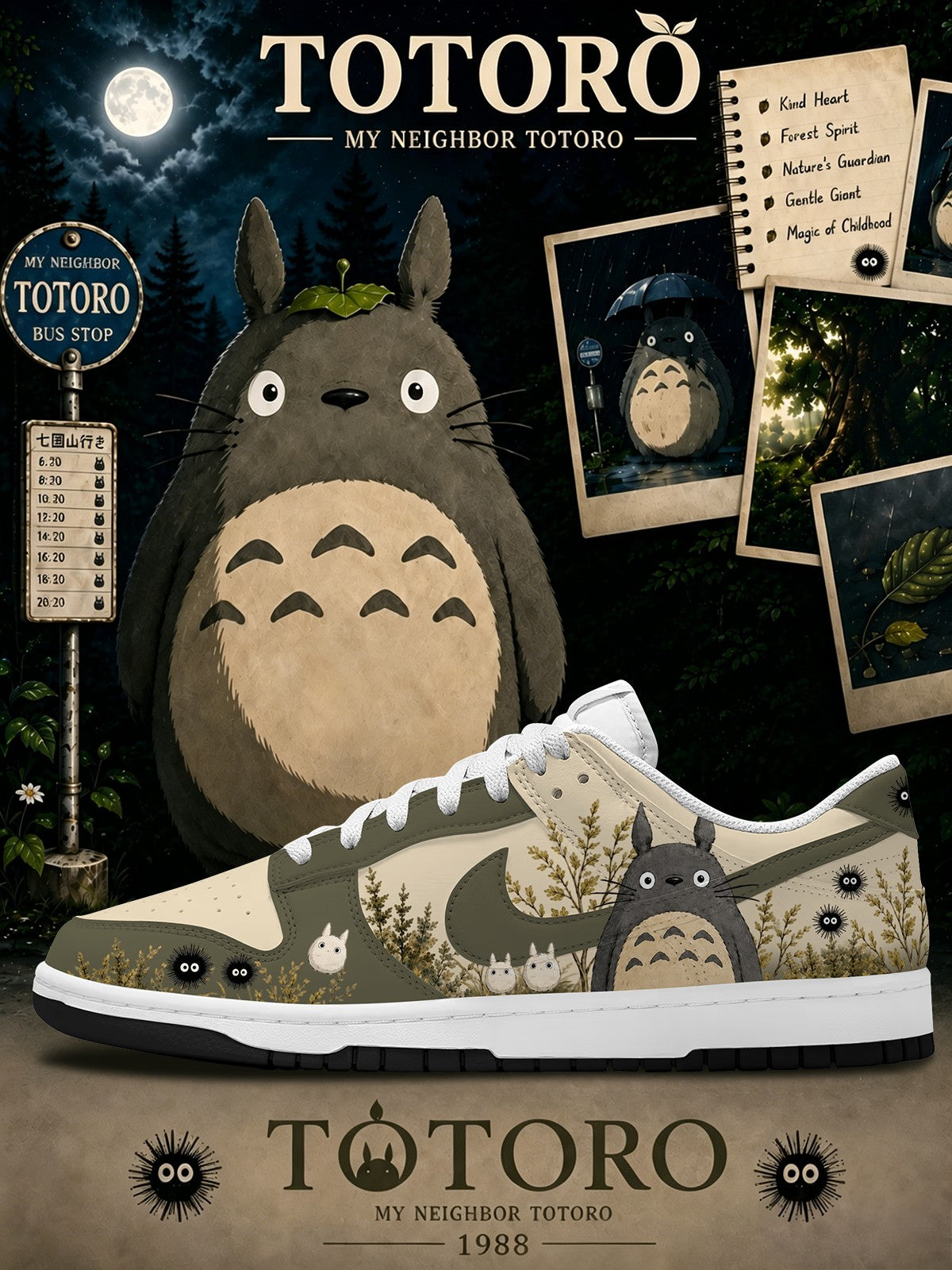 Totoro V.1 Custom SB-Style Sneakers