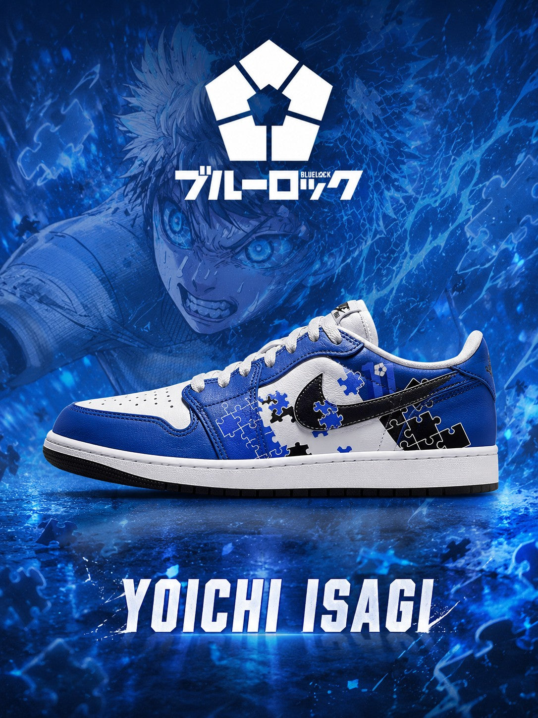 Yoichi Isagi V.6 Custom Low-Top Court Sneakers