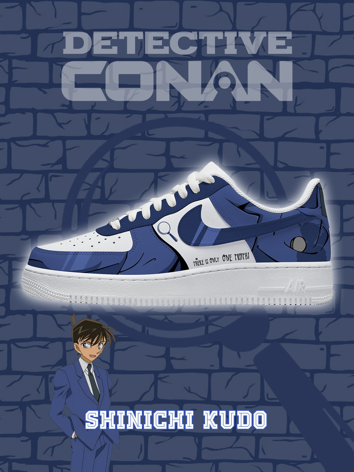 Shinichi Kudo V.1 Custom Sneakers