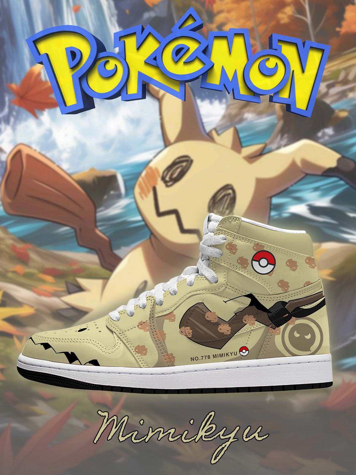 Mimikyu V.1 Custom High-Top Sneakers