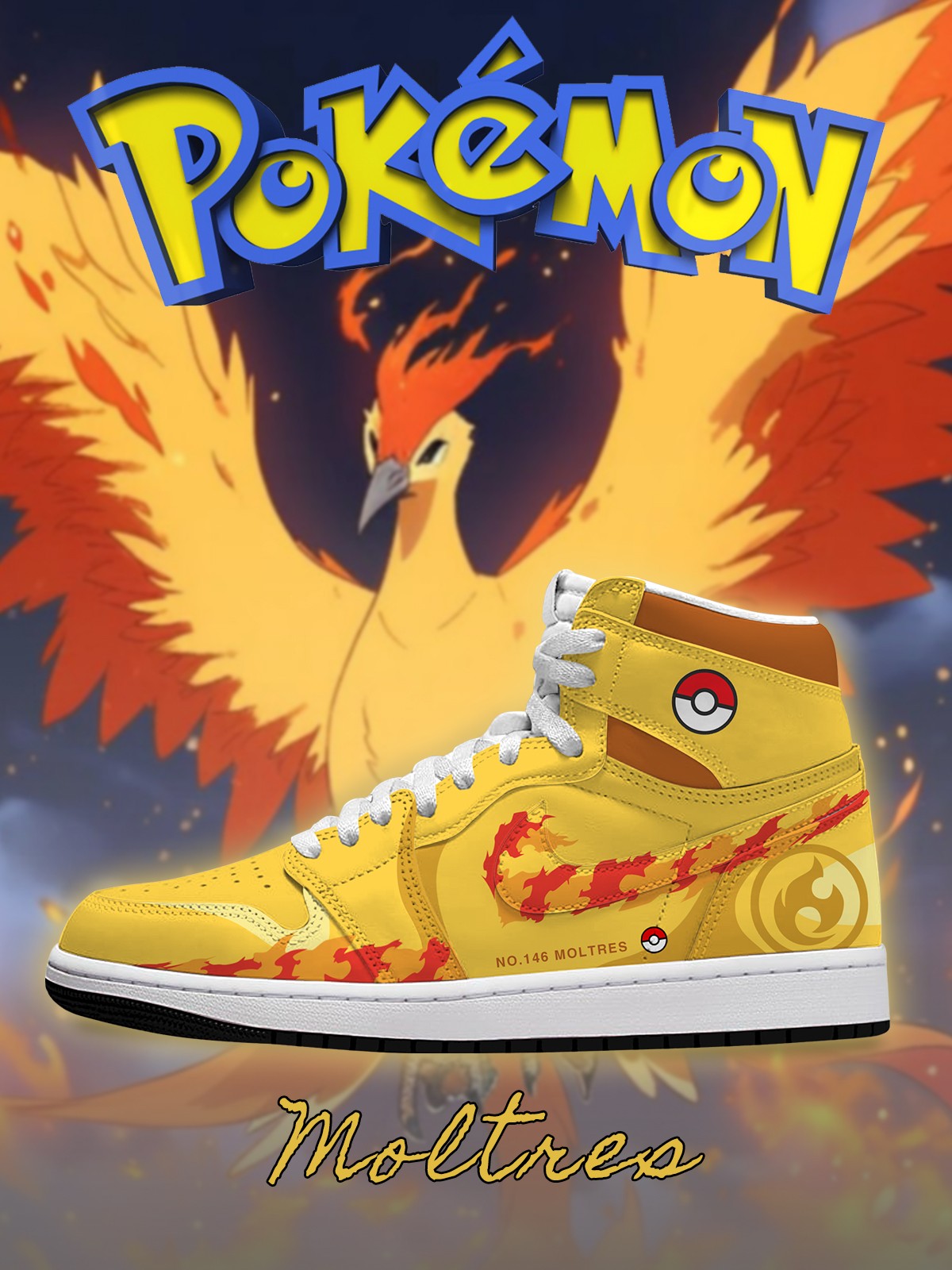 Moltres V.1 Custom High-Top Sneakers