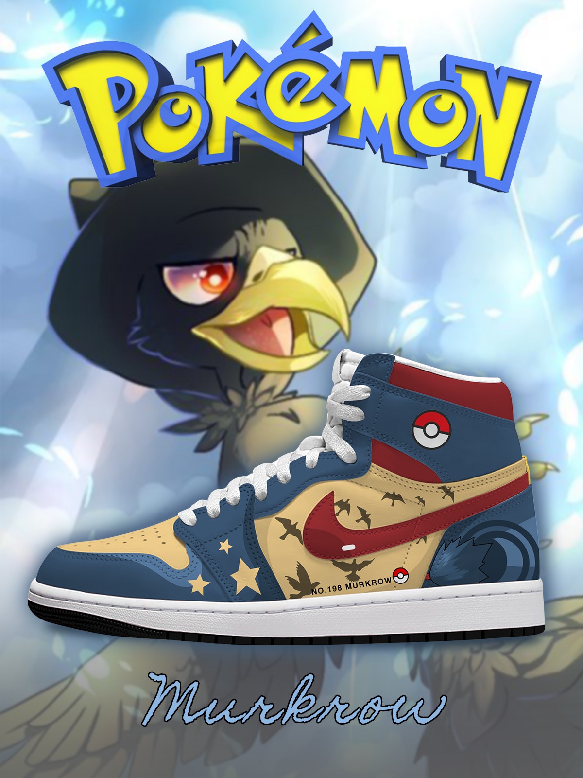Murkrow V.1 Custom High-Top Sneakers