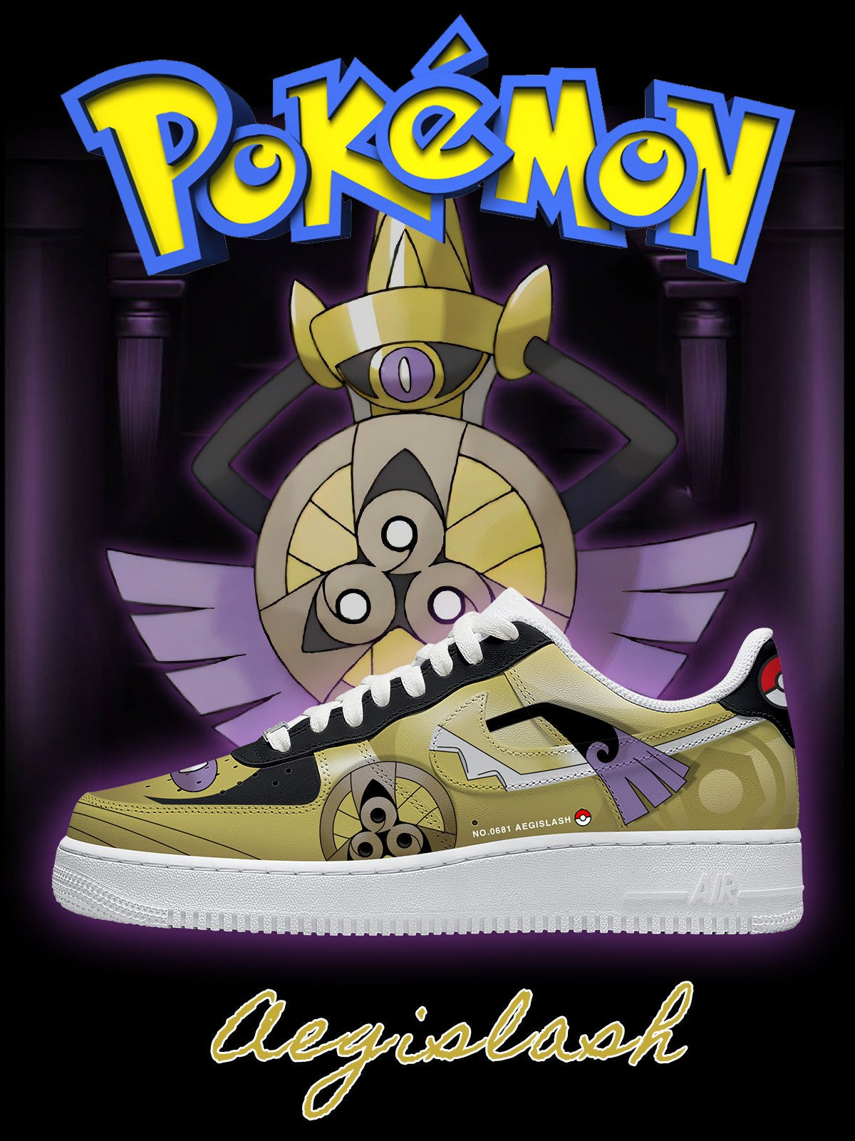 Aegislash V.1 Custom Air-Style Sneakers