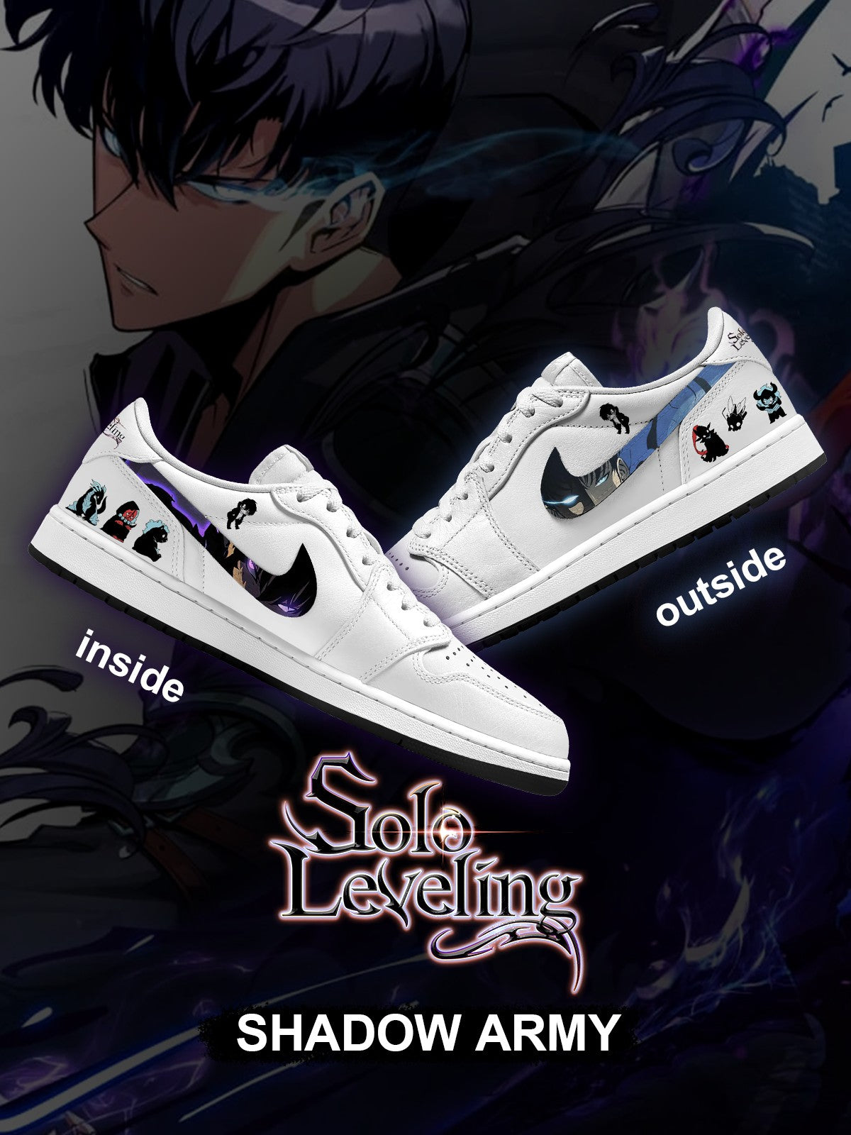 Shadow Army V.1 Custom Low-Top Court Sneakers