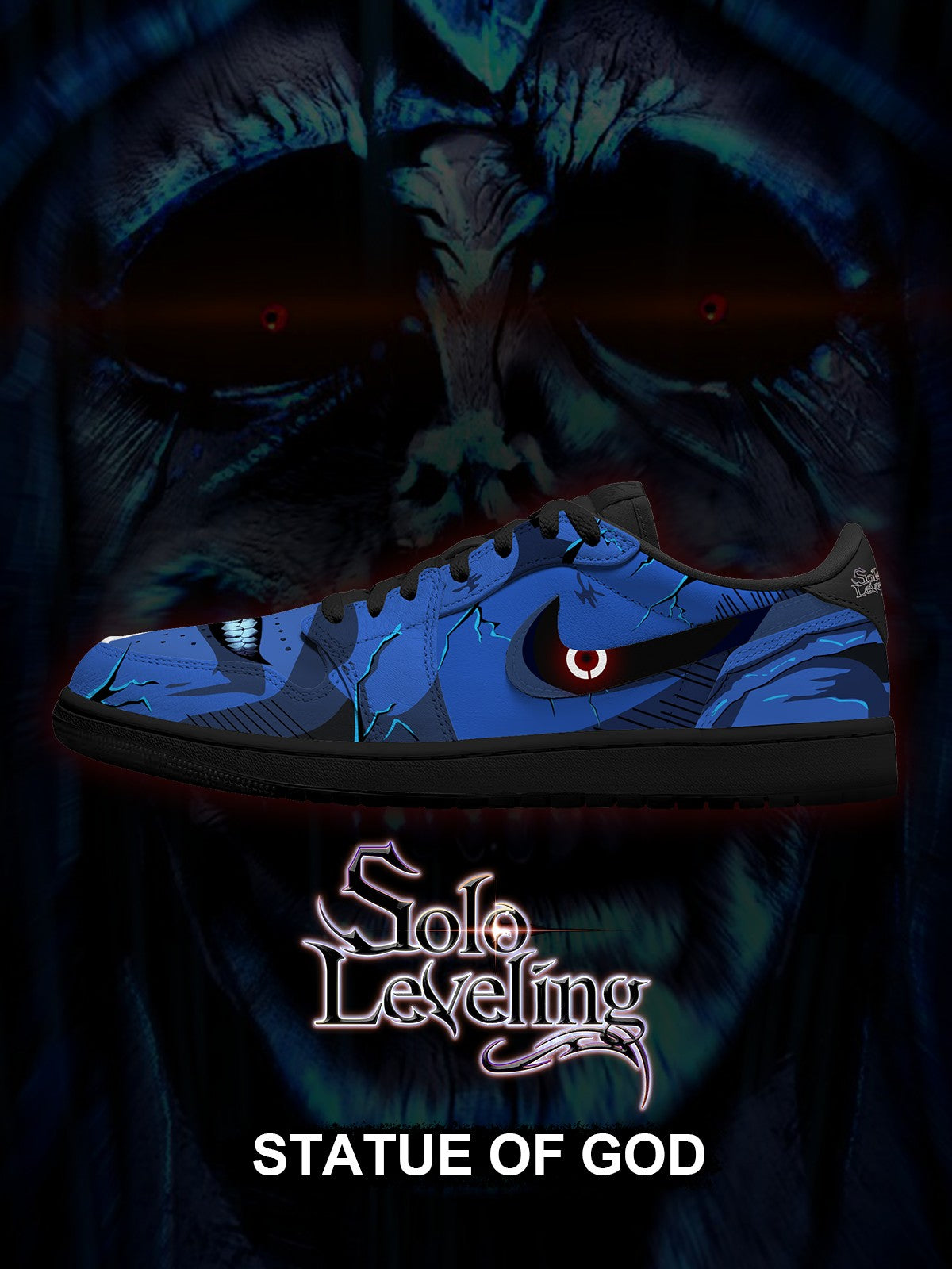 Statue of God V.1 Custom Low-Top Court Sneakers