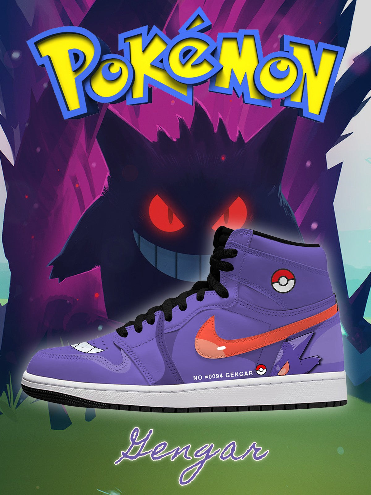 Gengar V.1 Custom High-Top Sneakers