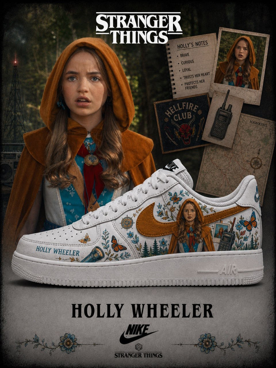 Holly Wheeler V.1 Custom Air-Style Sneakers