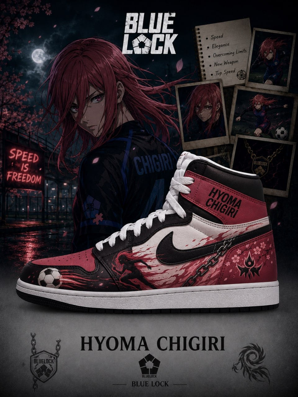 Hyoma Chigiri V.3 Custom High-Top Sneakers
