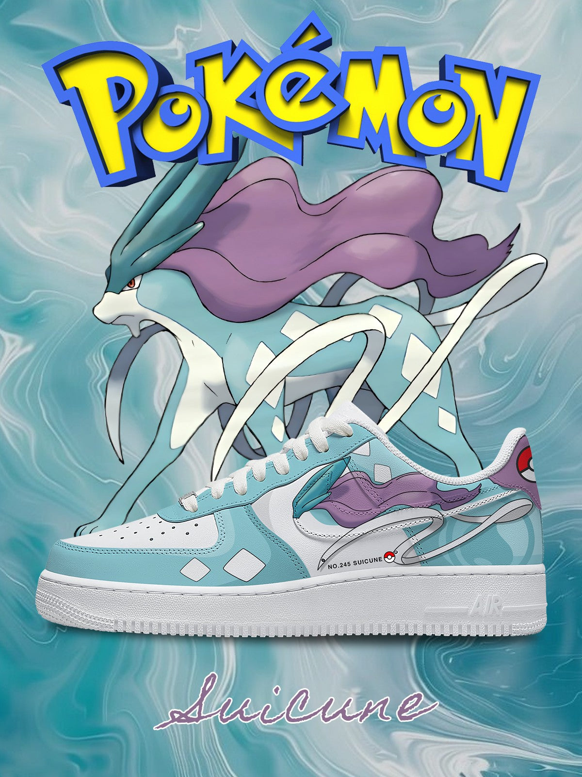 Suicune V.1 Custom Air-Style Sneakers