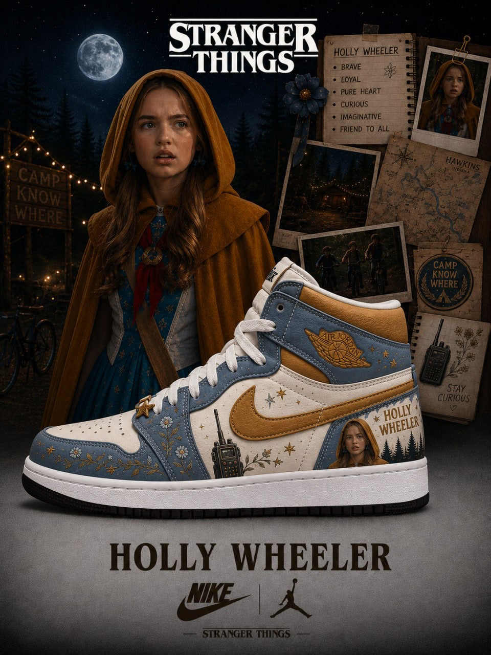 Holly Wheeler V.1 Custom High-Top Sneakers