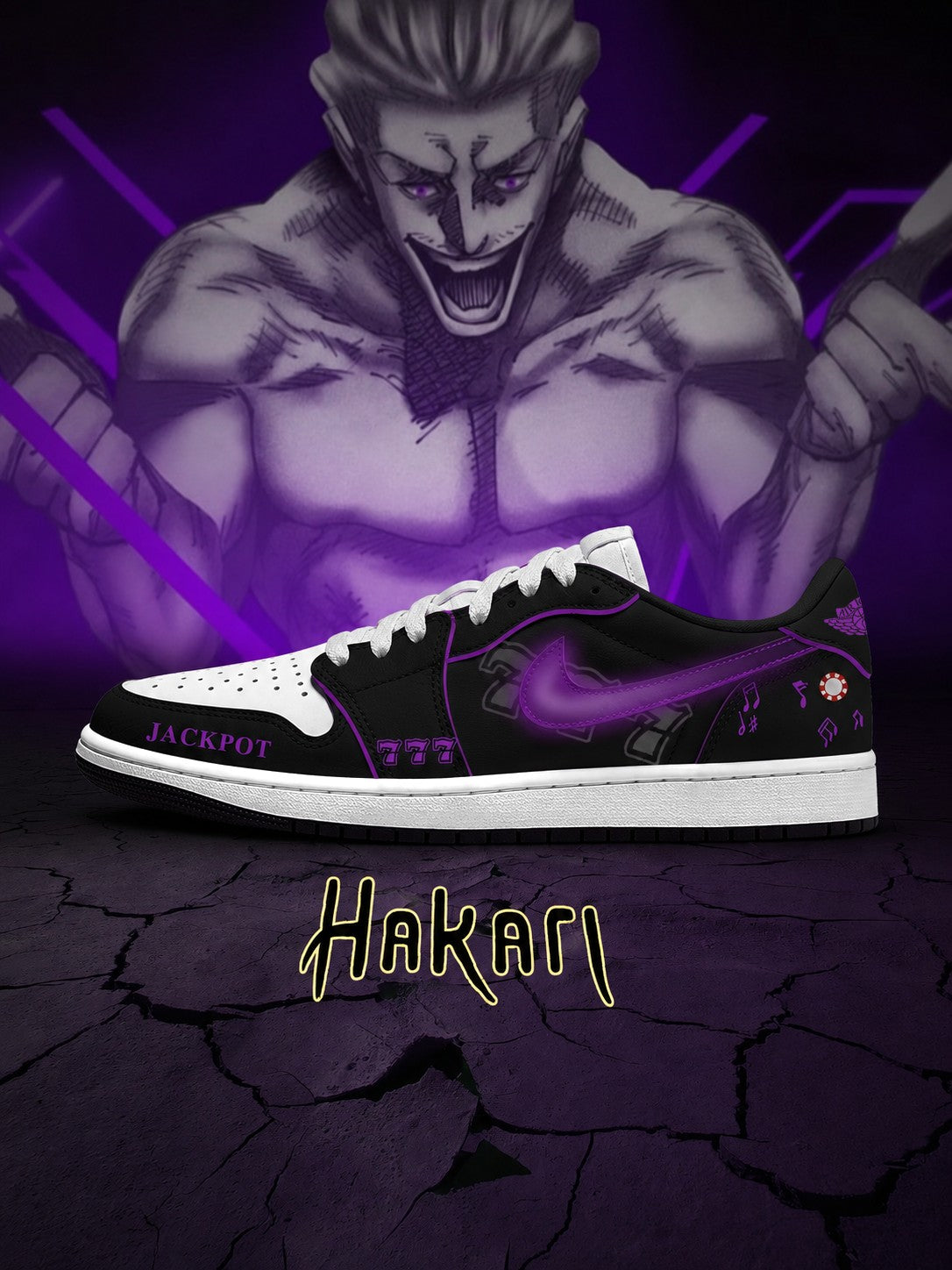 Kinji Hakari V.1 Custom Low-Top Court Sneakers