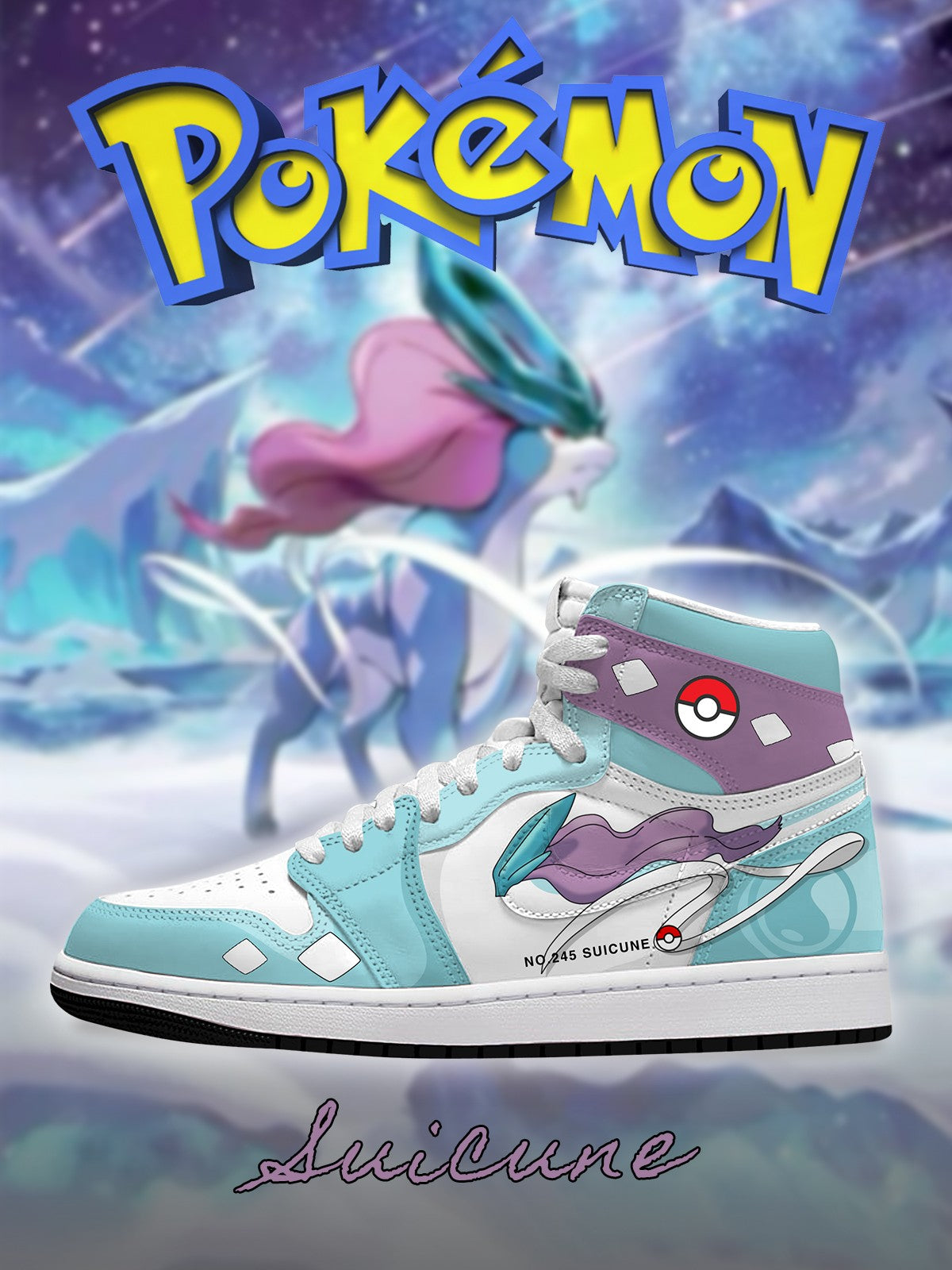 Suicune V.1 Custom High-Top Sneakers