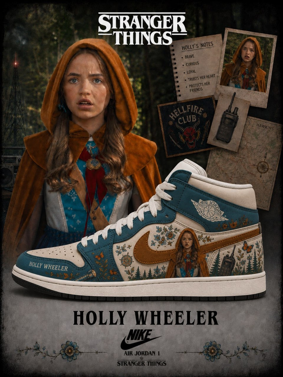 Holly Wheeler V.2 Custom High-Top Sneakers