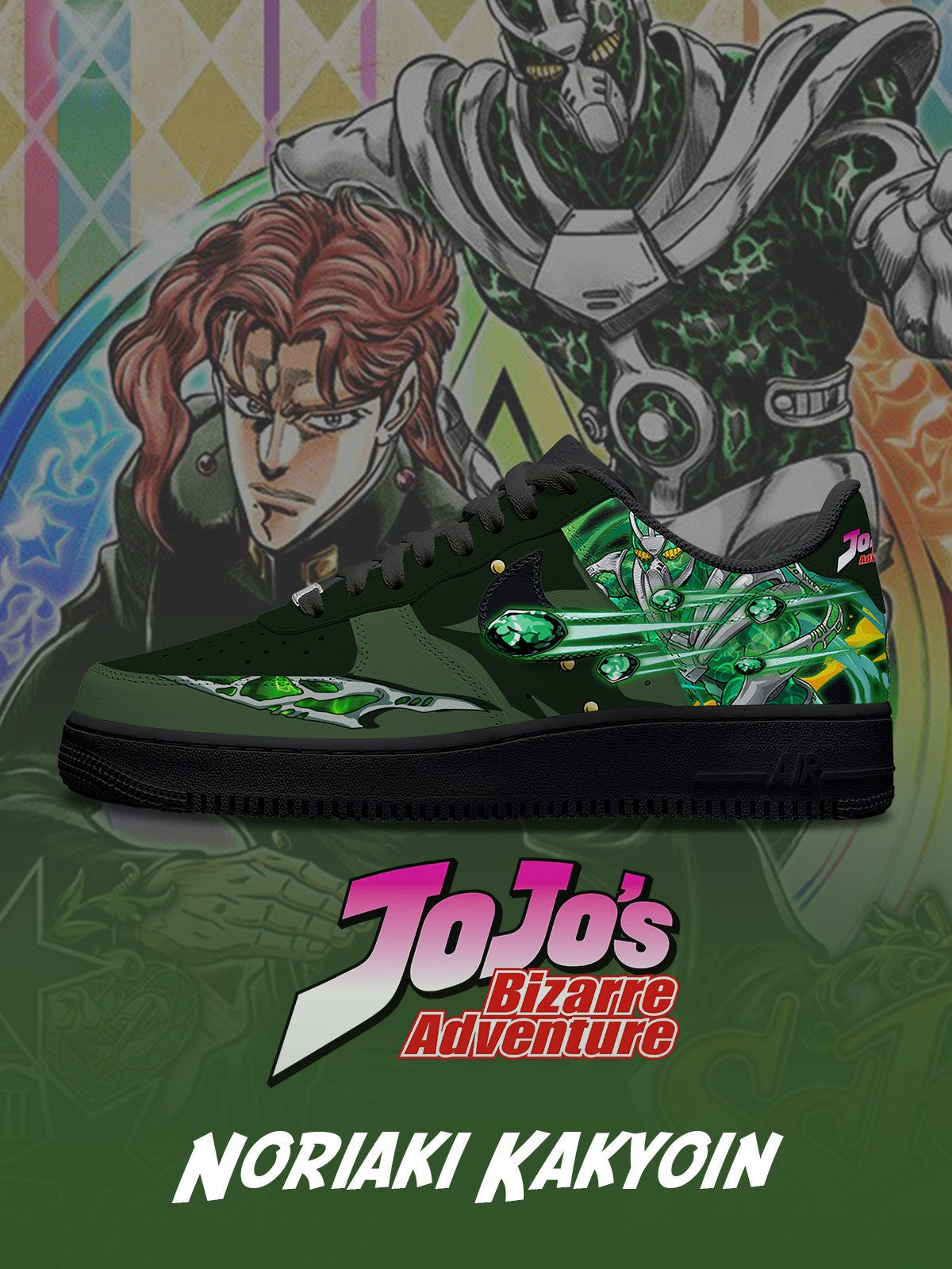 Noriaki Kakyoin V.2 Custom Sneakers