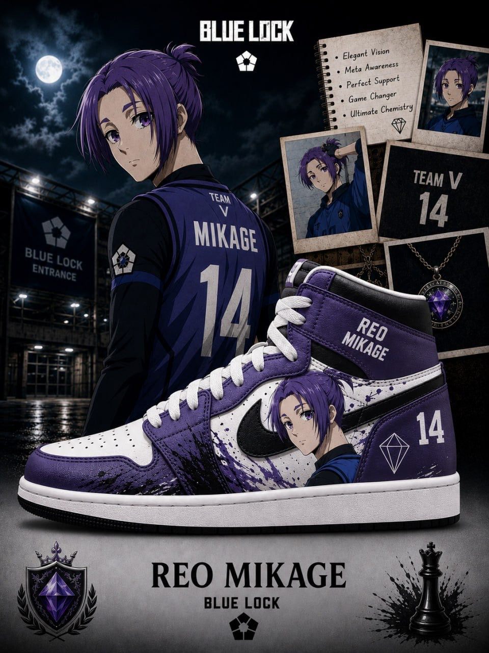 Reo Mikage V.3 Custom High-Top Sneakers