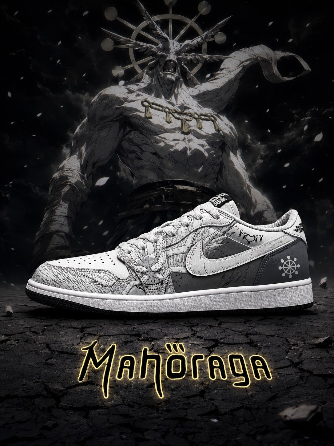 Mahoraga V.1 Custom Low-Top Court Sneakers