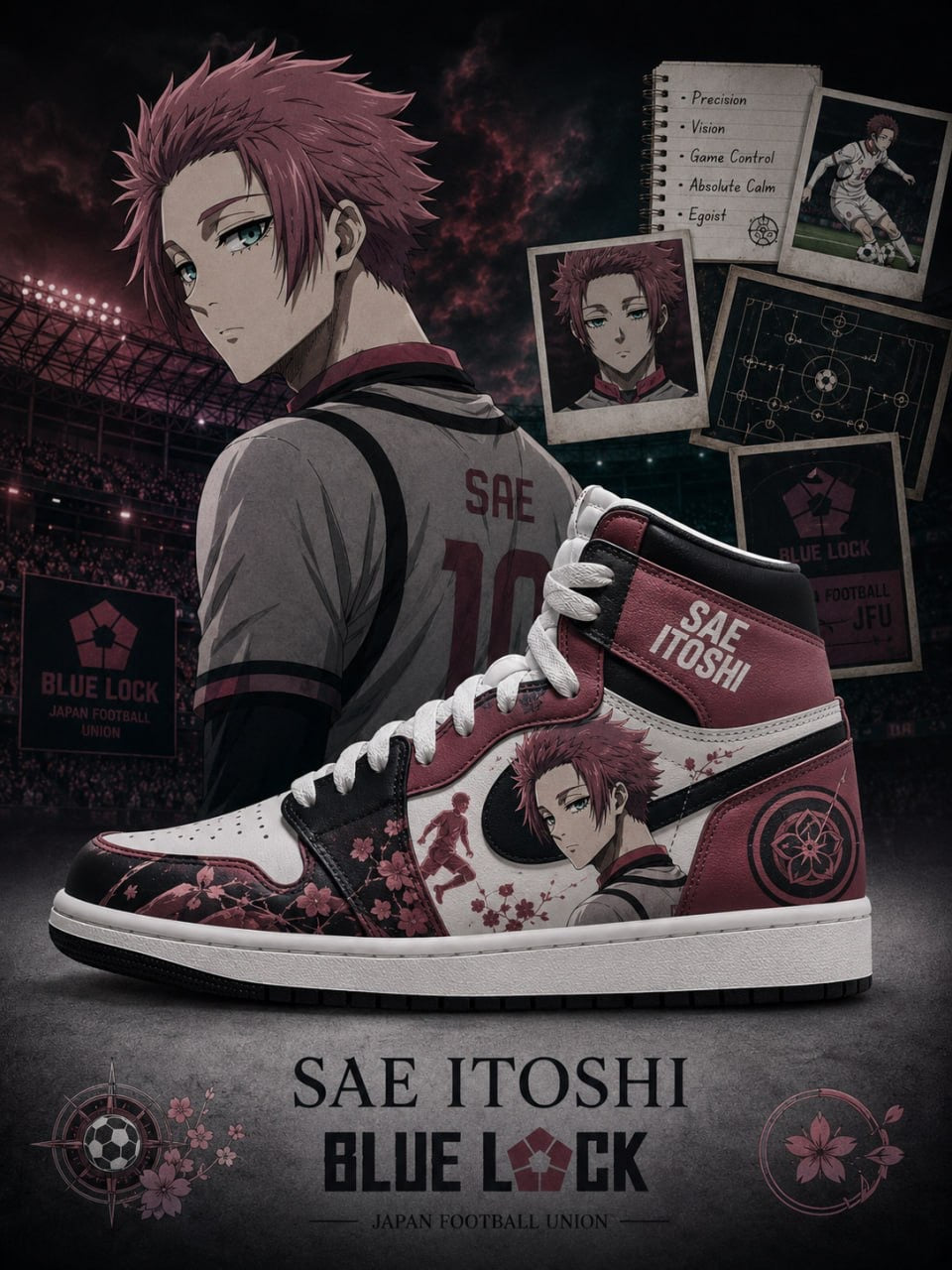 Sae Itoshi V.3 Custom High-Top Sneakers