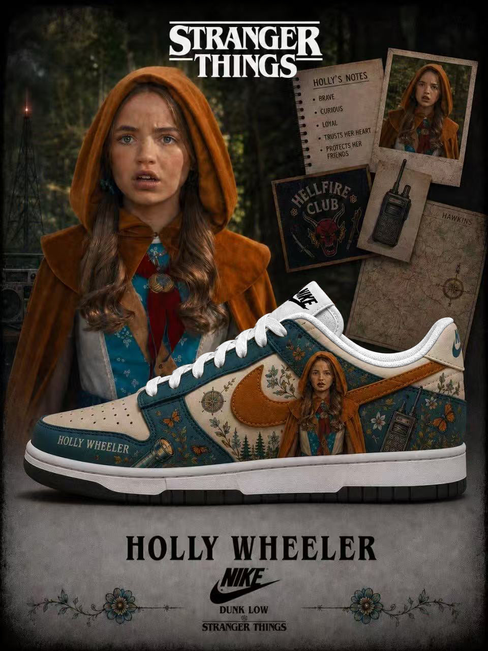 Holly Wheeler V.1 Custom SB-Style Sneakers