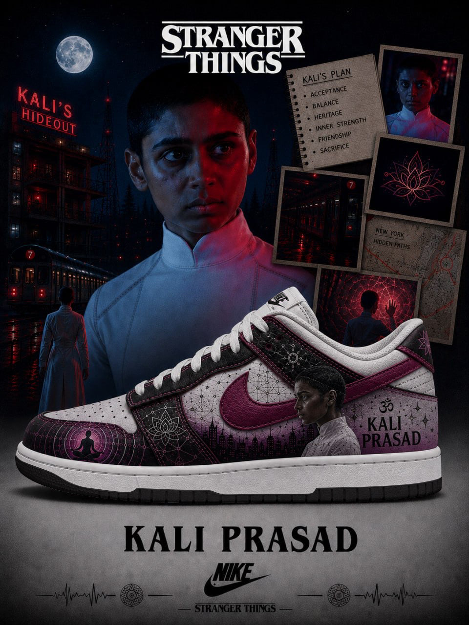 Kali Prasad V.1 Custom SB-Style Sneakers
