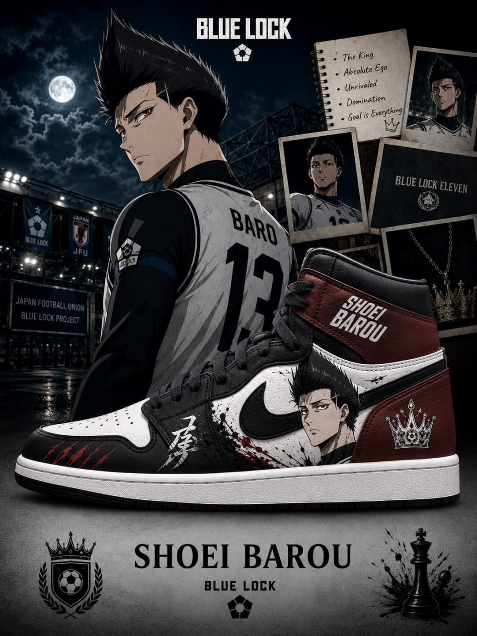 Shoei Baro V.3 Custom High-Top Sneakers