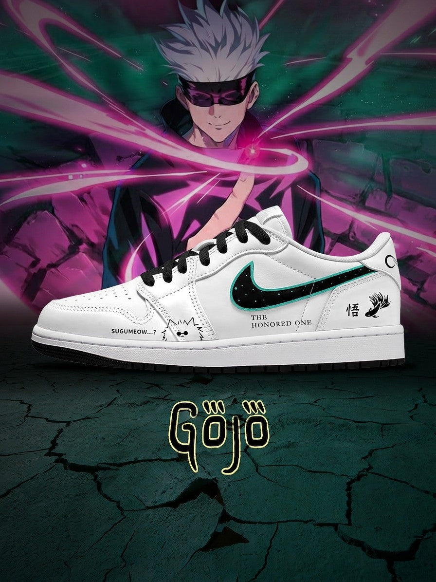 Satoru Gojo V.1 Custom Low-Top Court Sneakers