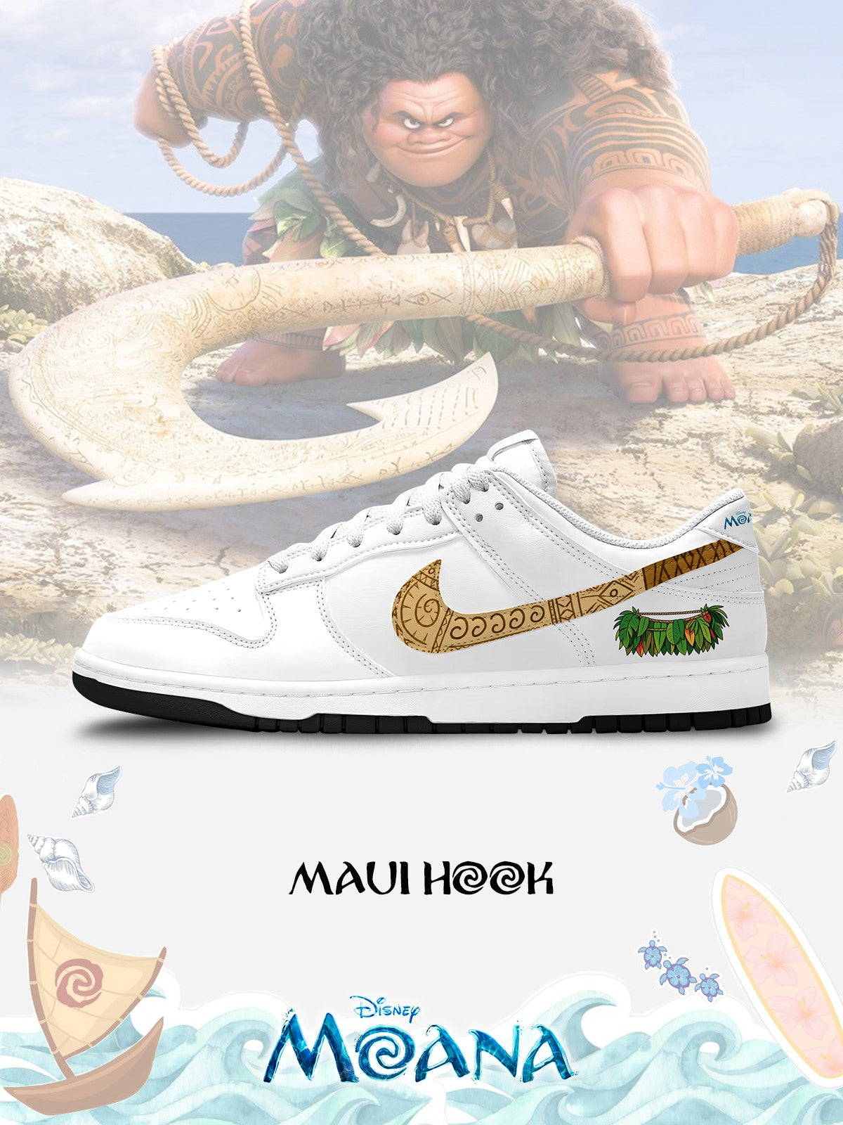 Maui Hook V.1 Custom SB-Style Sneakers