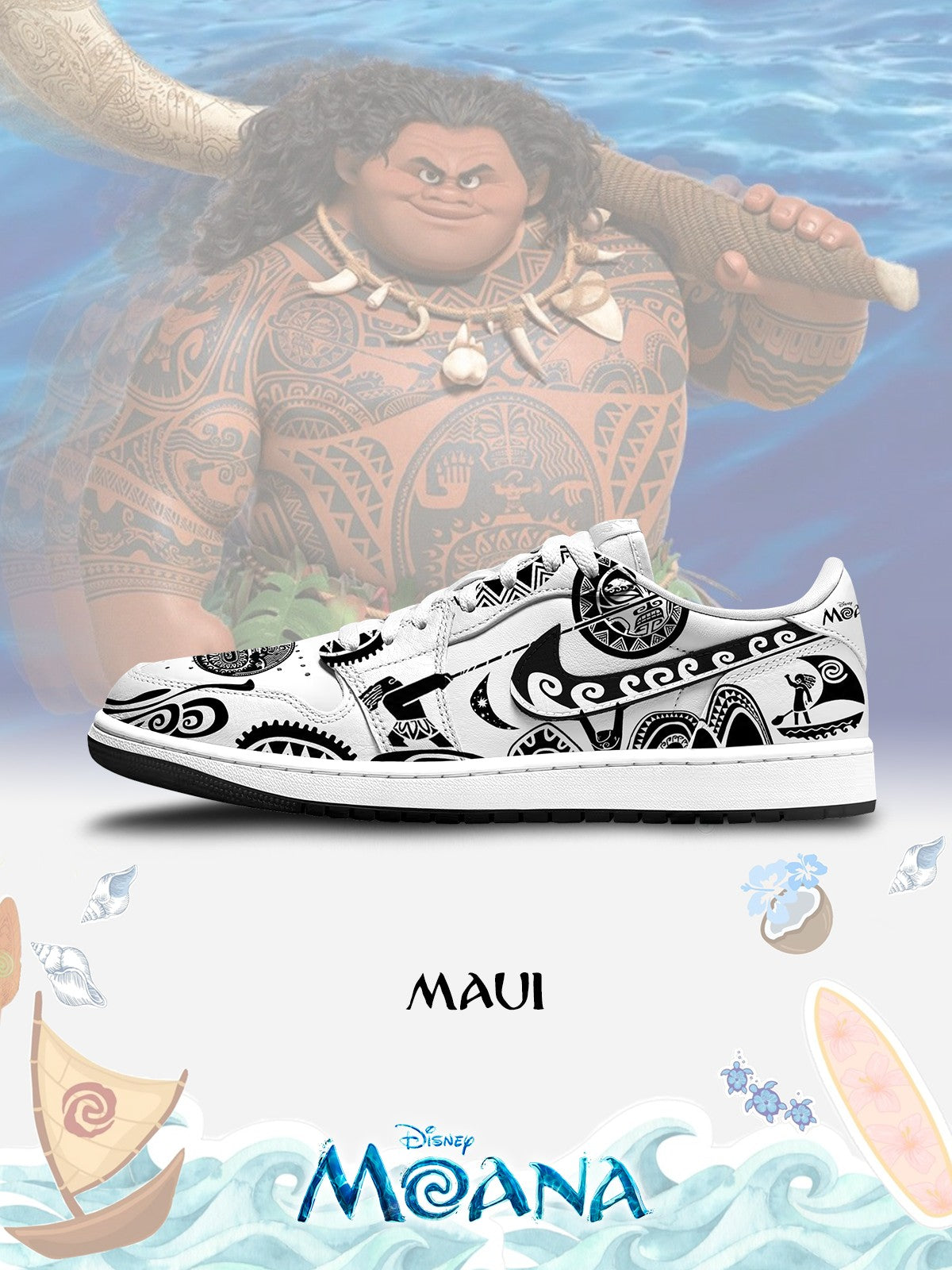 Maui V.1 Custom Low-Top Court Sneakers
